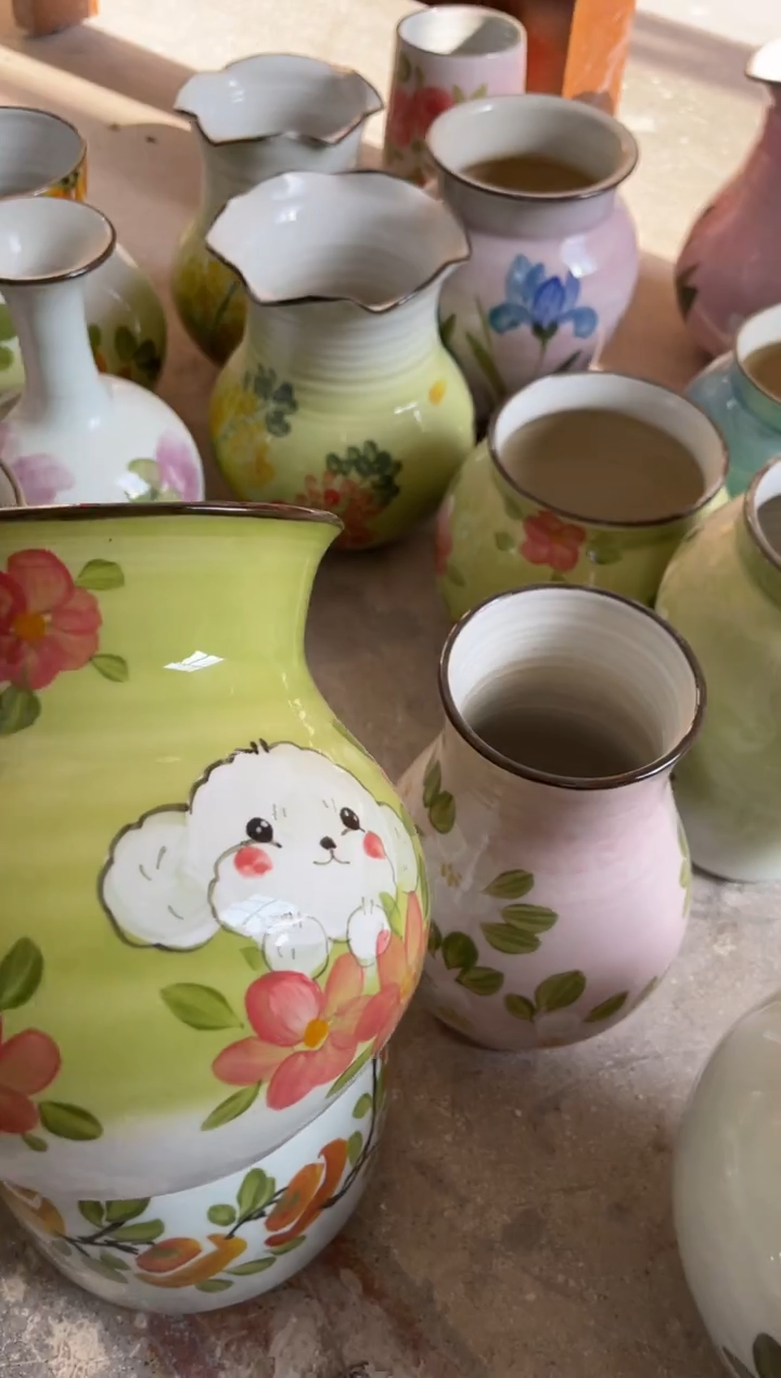 瓶瓷景德镇手绘花瓶