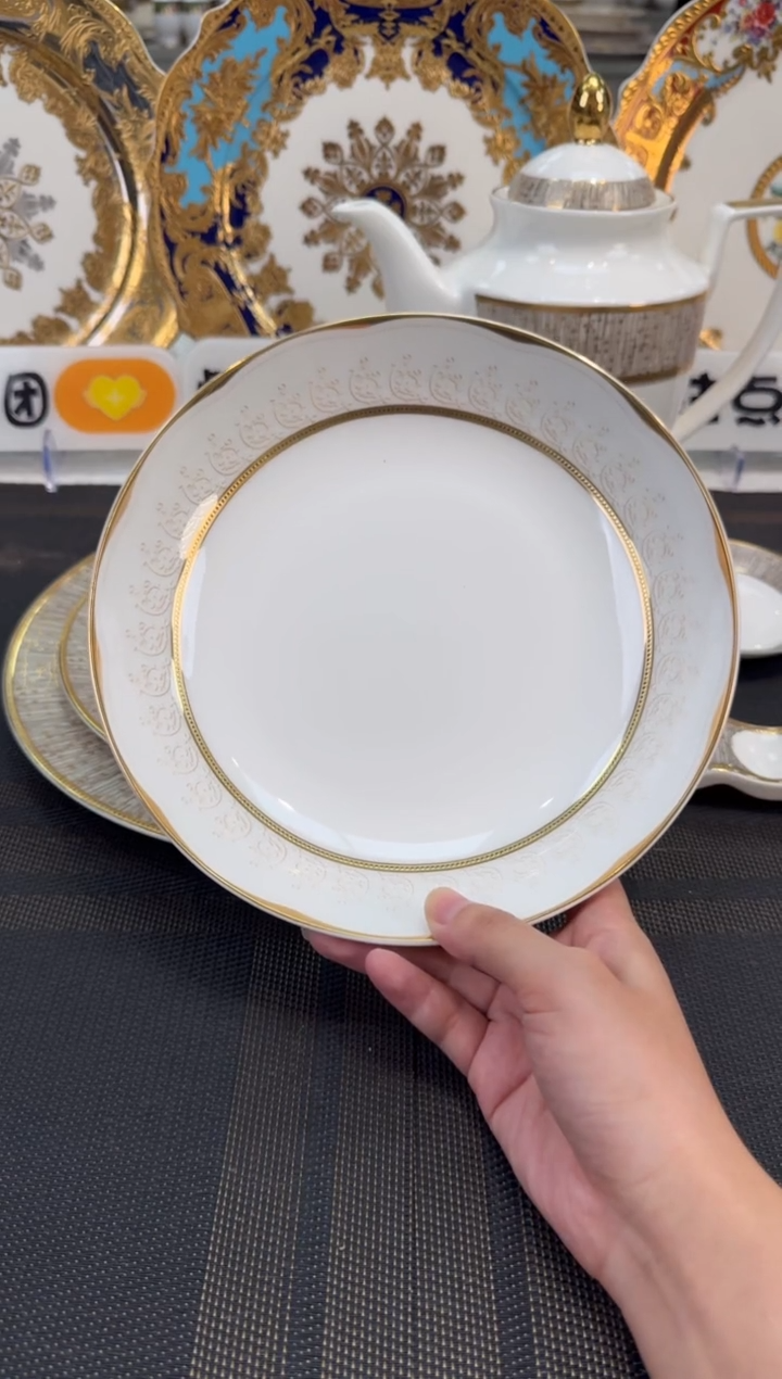 瓷片8英寸菜盘 福利款 2个