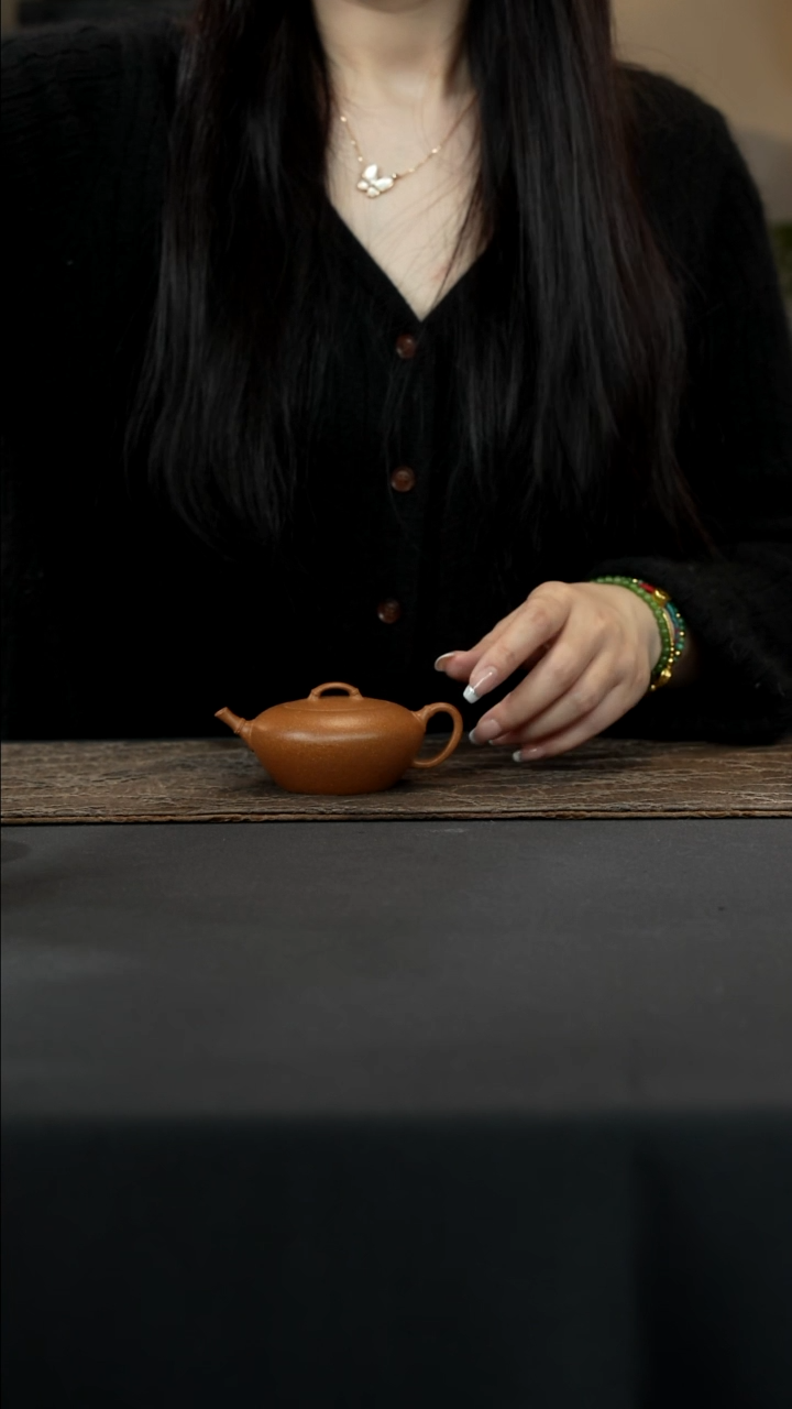 【闪购商品】紫砂茶壶老段泥小竹段120cc