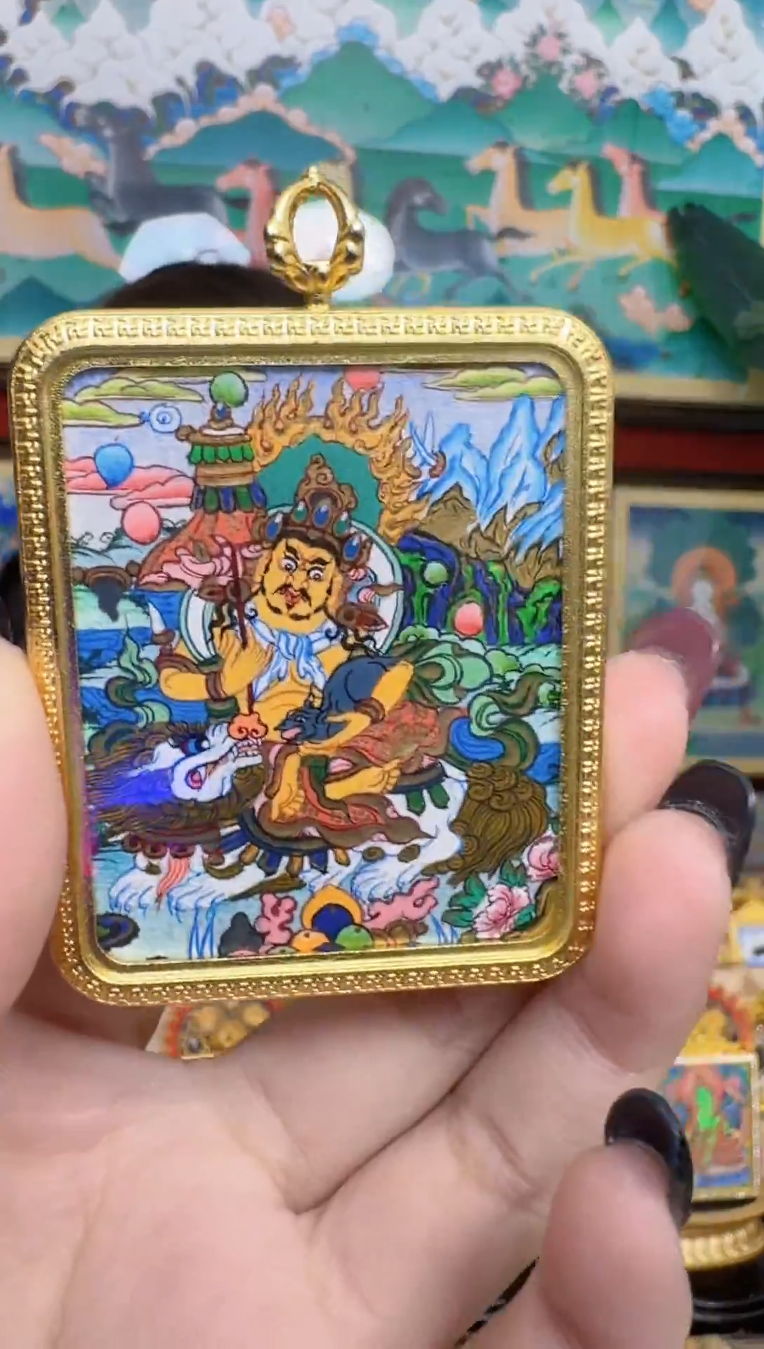 吊坠c宝-热贡纯手绘-刀刀