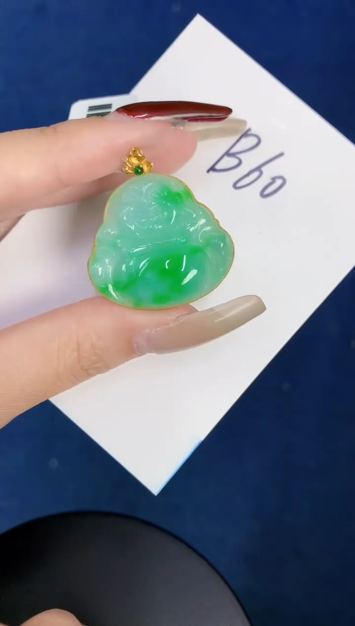 【闪购商品】翡翠颈饰18K金镶嵌000000000