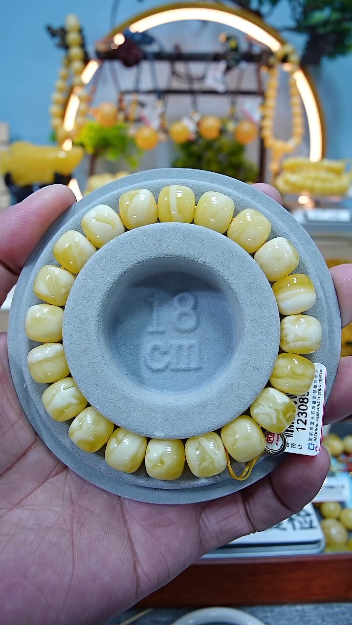 【闪购商品】蜜蜡手串未镶嵌11.5*****