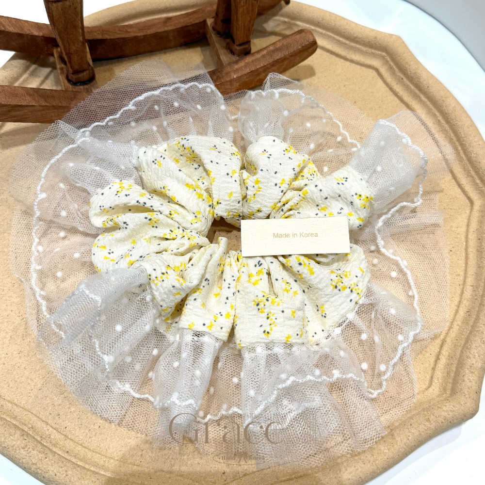 「碎花系列-花舞边边」韩国25四季百搭发绳发圈肠圈丸子头