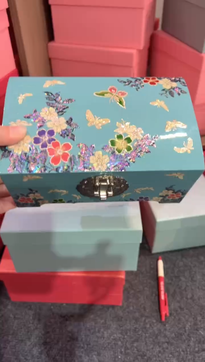 【闪购商品】样品鱼锁全满螺满贝底弘贝雅螺钿漆器文化馆