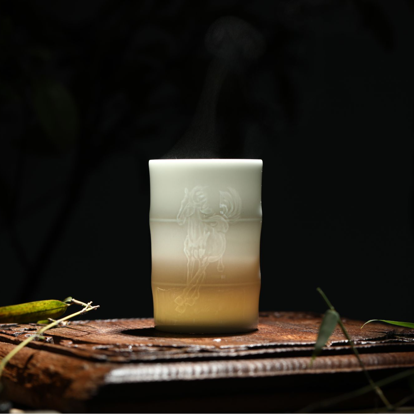 碧野 马到成功竹节杯