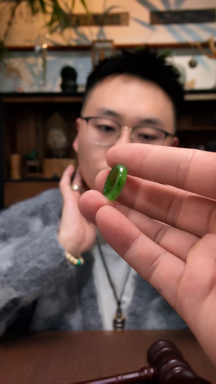 未镶嵌戒指和田玉19#和田玉指环XEZB