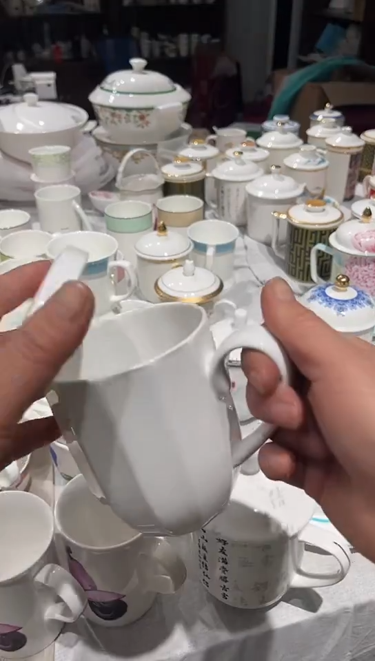 白瓷杯子1个隆达骨瓷