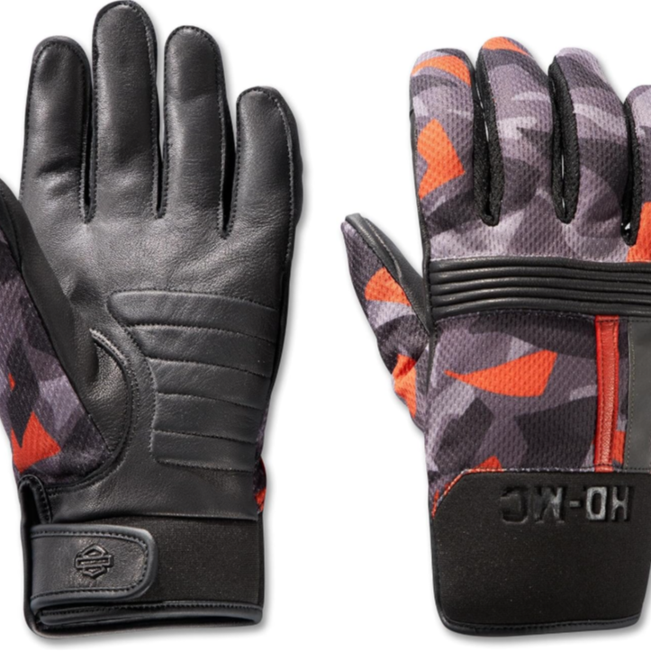 Harley Davidson/哈雷戴维森迷彩风摩托车骑行手套 97200-23VM