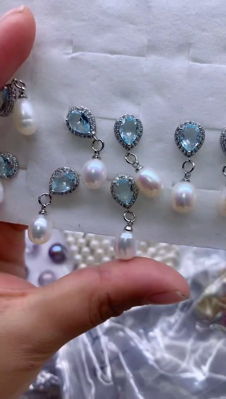 【闪购商品】淡水珍珠耳饰合金多发其一