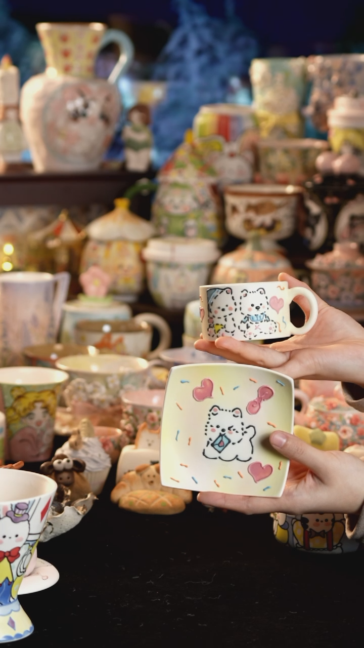 其他陶景德镇釉下彩手绘设计师款陶瓷