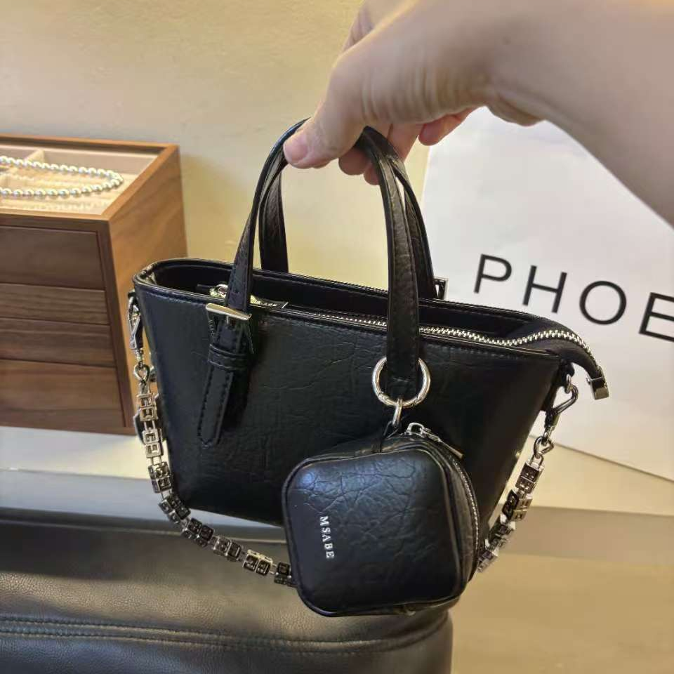 2025春季新款斜挎手提菜篮子包 小众轻奢简约时尚上班通勤百搭