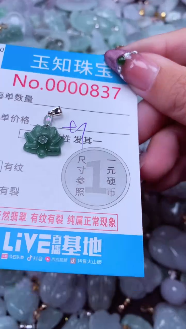 吊坠(不含链)未镶嵌翡翠837