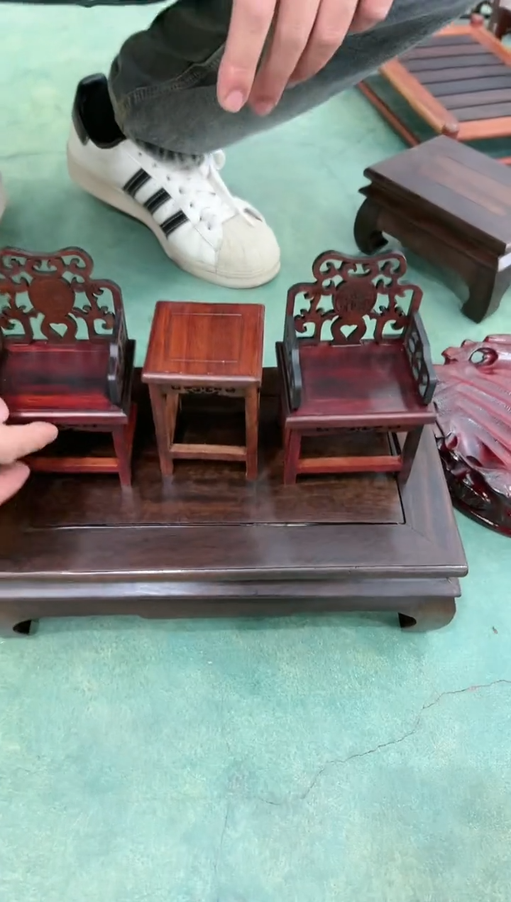 【闪购商品】红酸枝木类太师椅三件套一套