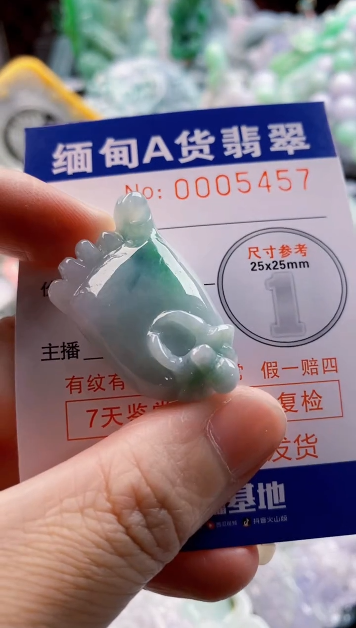 翡翠未镶嵌吊坠(不含链)1