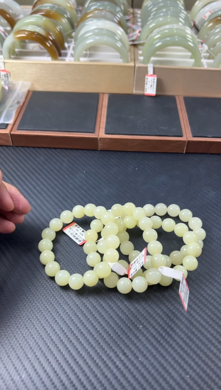 手串未镶嵌和田玉若羌微色差卡12H多样性发货拍一发一