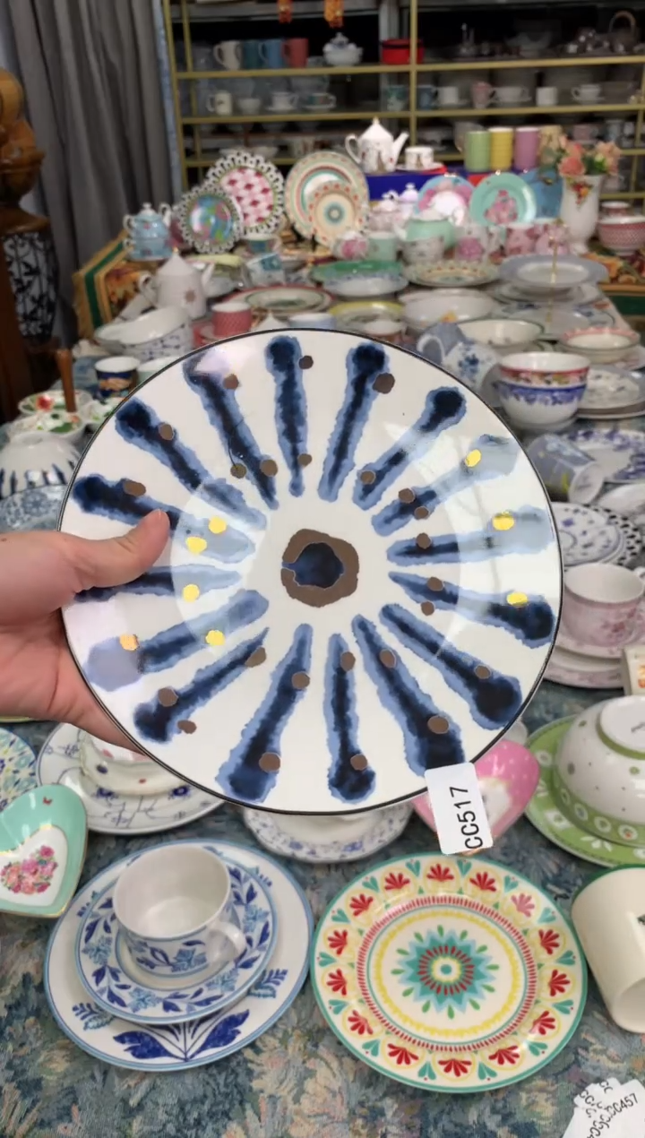 【闪购商品】瓷片CC517陶瓷没有完美无瑕陶瓷1个8寸