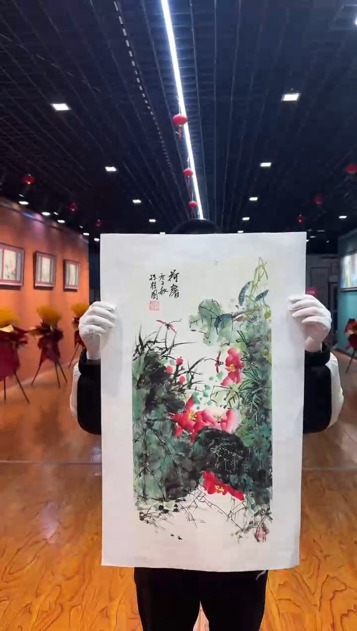 【闪购商品】国画孙桂国老师字画带亲笔合影证书4-2