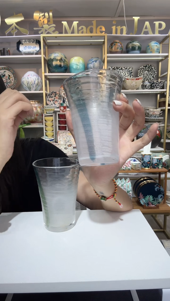 陶瓷340ml水杯-淡蓝一只