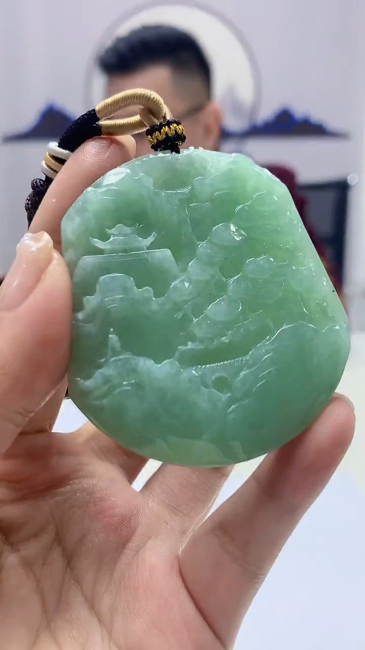【闪购商品】定制翡翠未镶嵌5152ms-毛货8山水