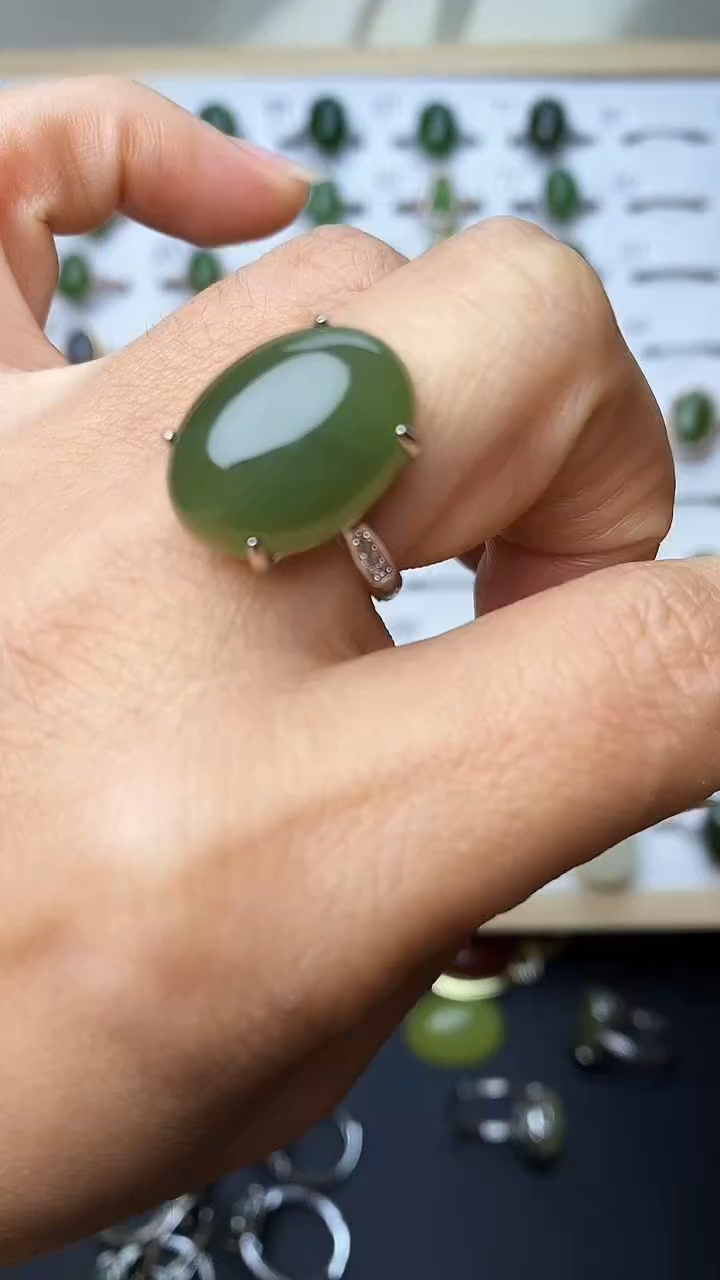 【闪购商品】和田玉戒指未镶嵌1