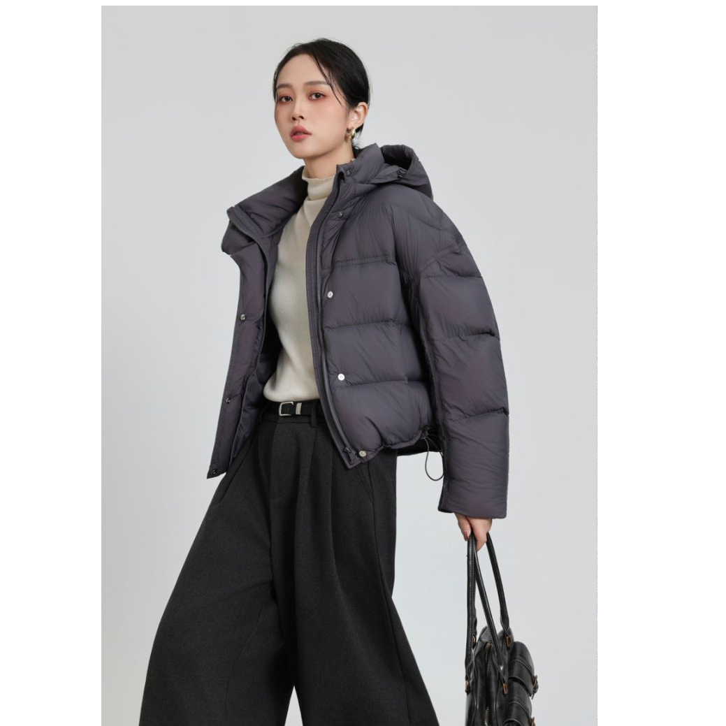 【泡芙2.0】90白鸭绒25款秋冬季女款泡芙系列休闲百搭小个子羽绒服D