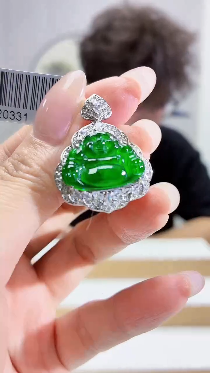 未镶嵌定制翡翠4688MM-jj挂件53