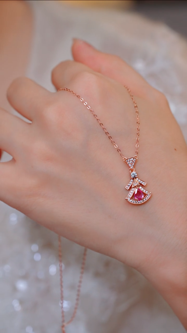 【玉峰珠宝丨安娜严选】彩蓝宝项链S925银【N3728】多样性发一