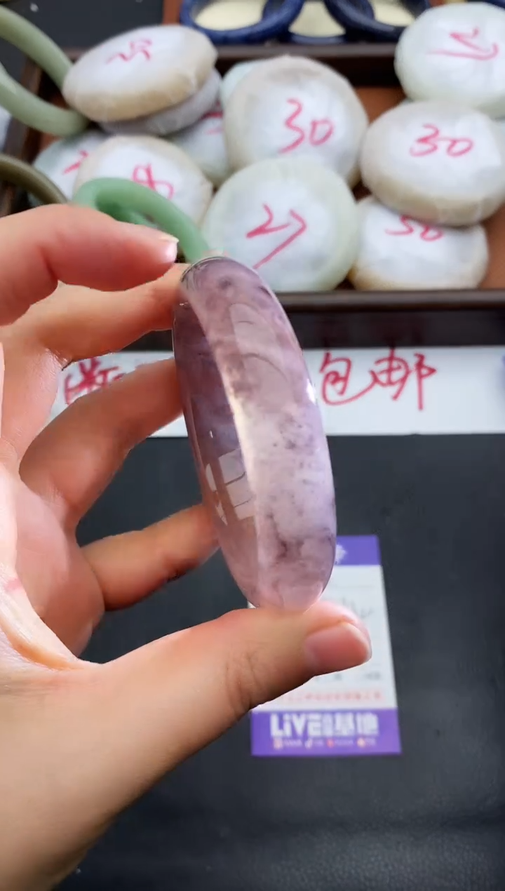 未镶嵌手镯石英质玉80+53/54