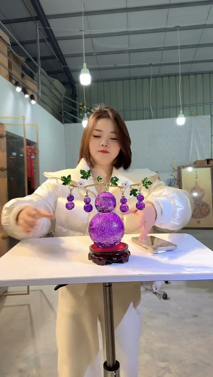 琉璃优奇花瓶摆件C-早4