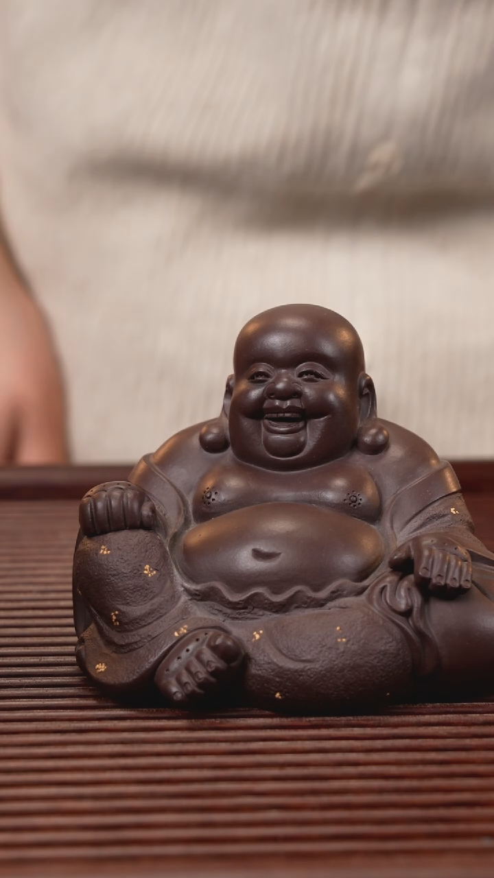 【闪购商品】紫砂茶宠紫泥弥勒