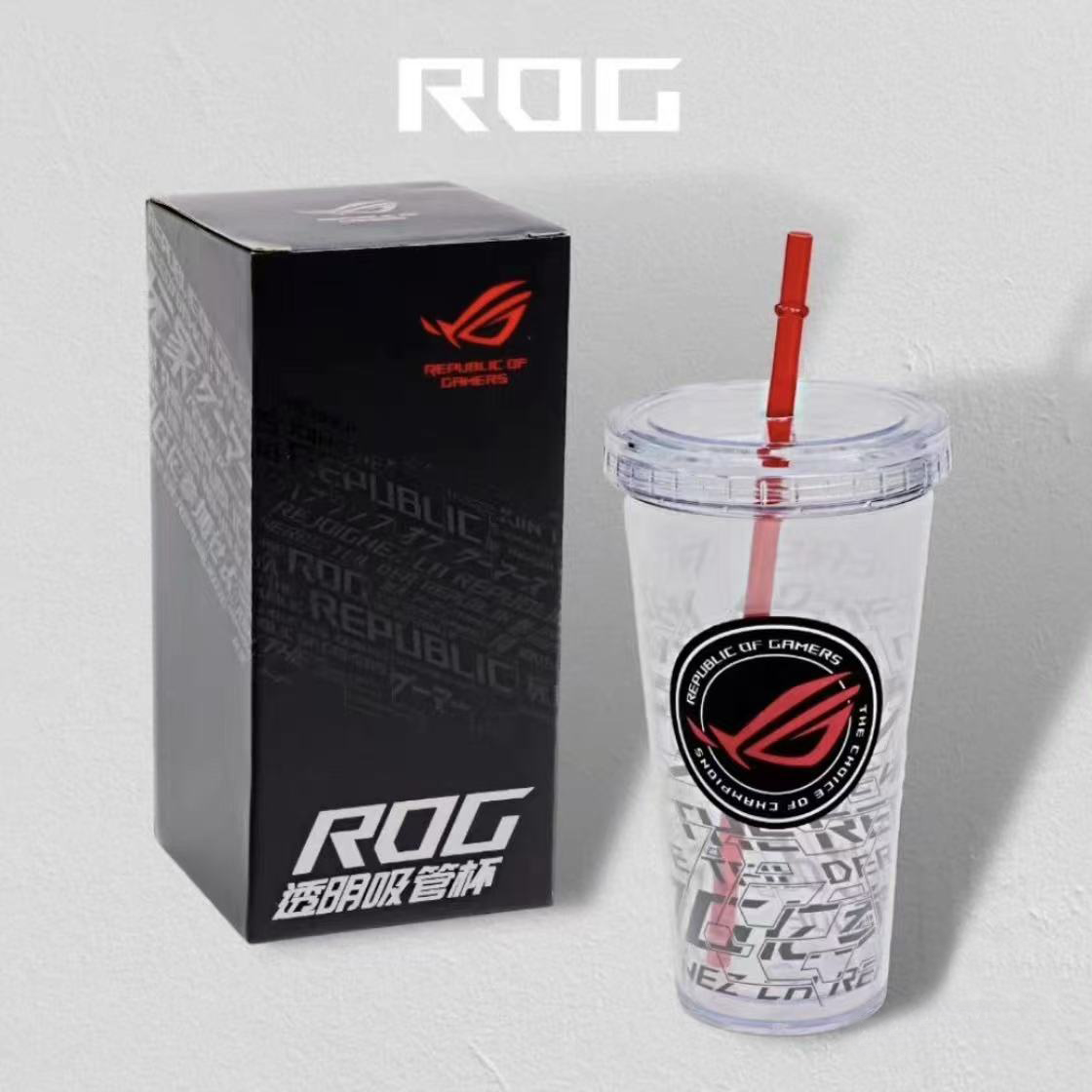 ROG 塑料吸管杯【图片仅供参考，详情以实物为准】