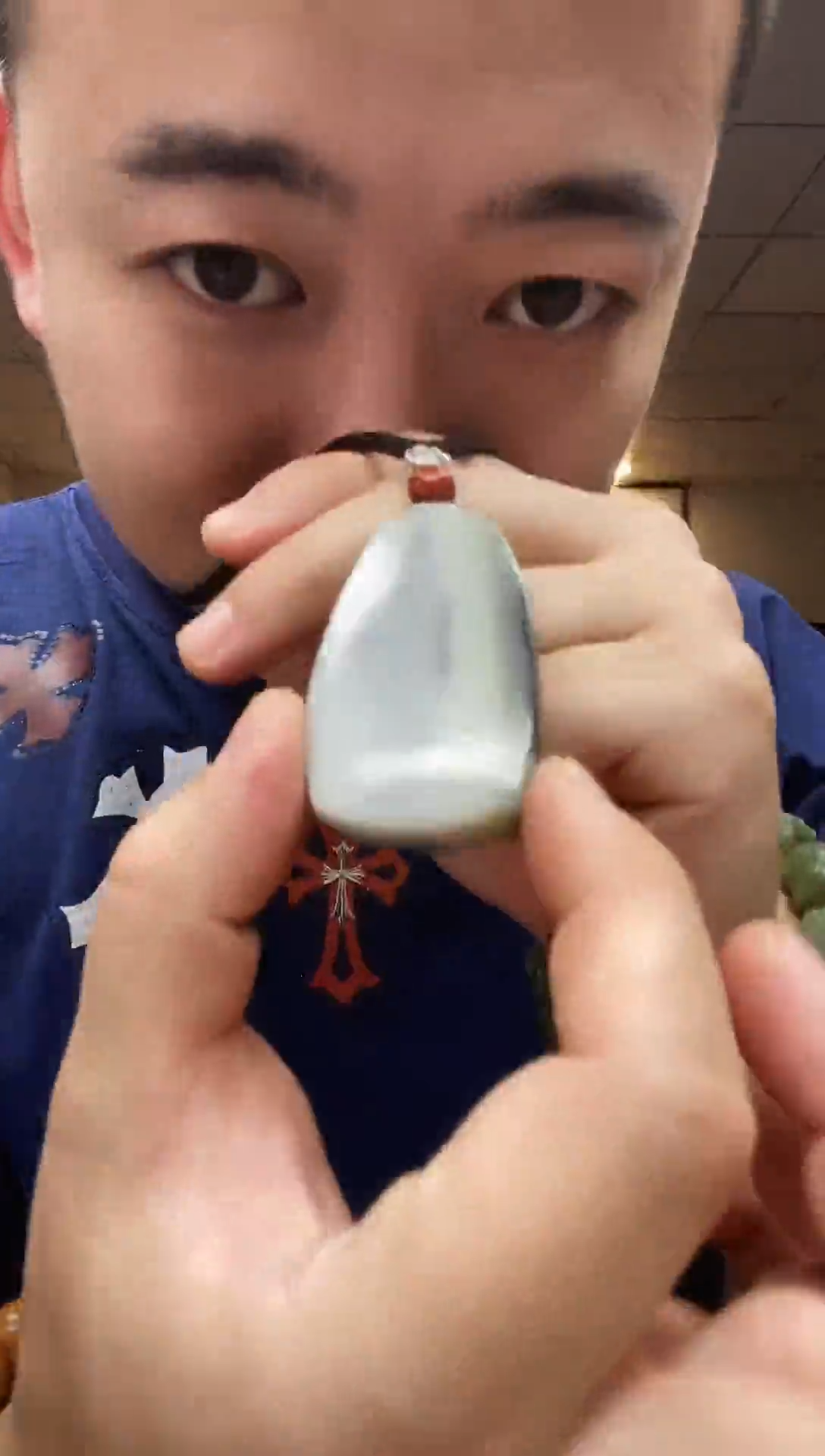 玉百搭气质青花无事牌