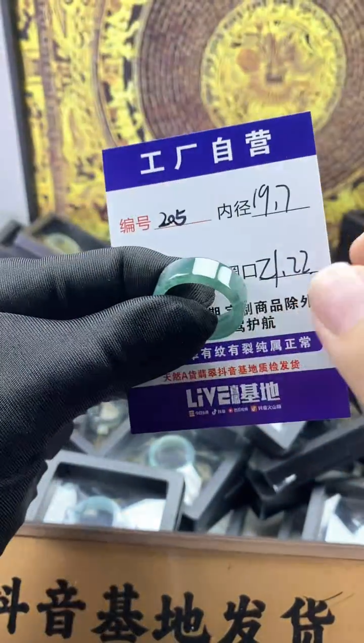 未镶嵌戒圈翡翠205