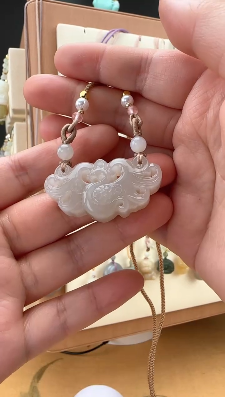 【闪购商品】和田玉颈饰未镶嵌凤凰吊坠