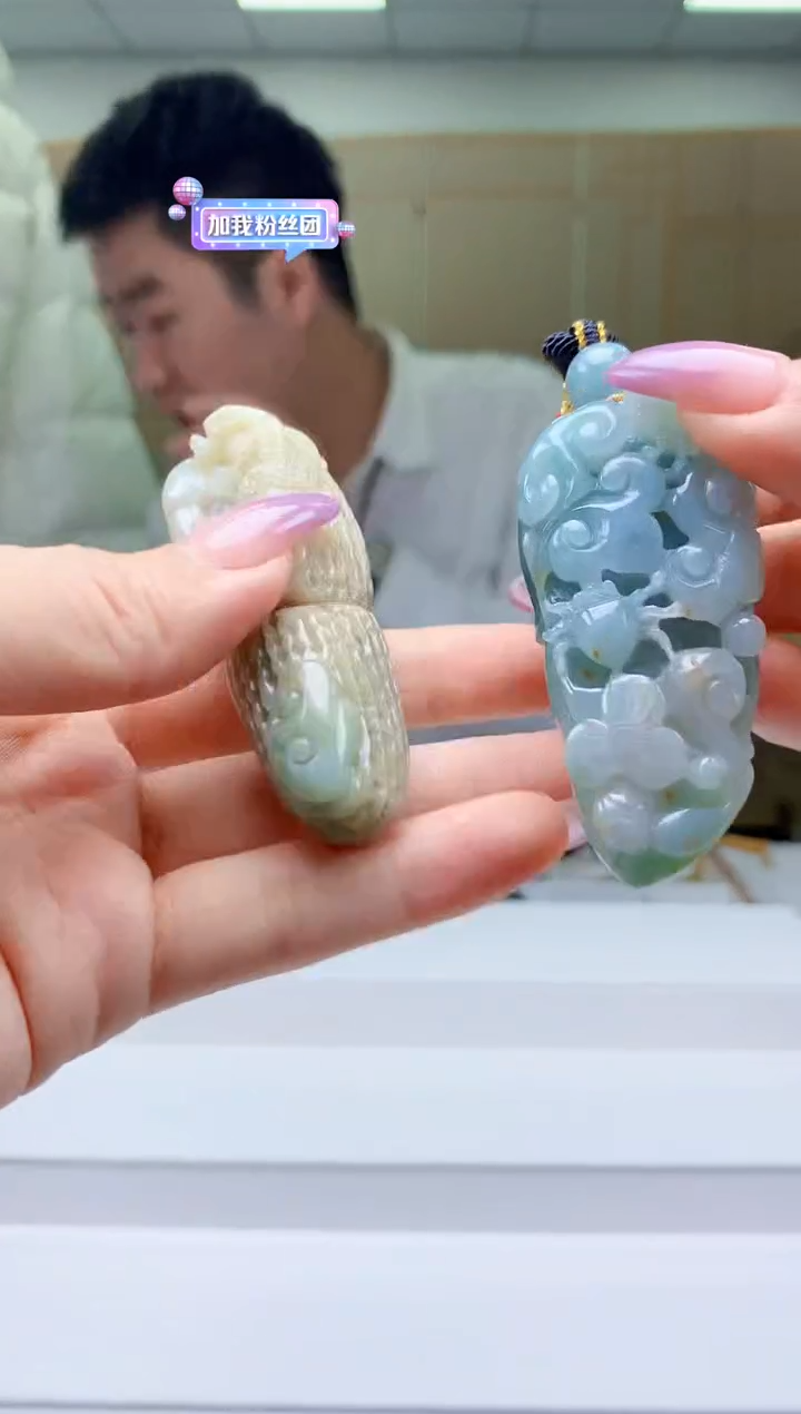 【闪购商品】定制翡翠未镶嵌5028ty-毛货挂件178