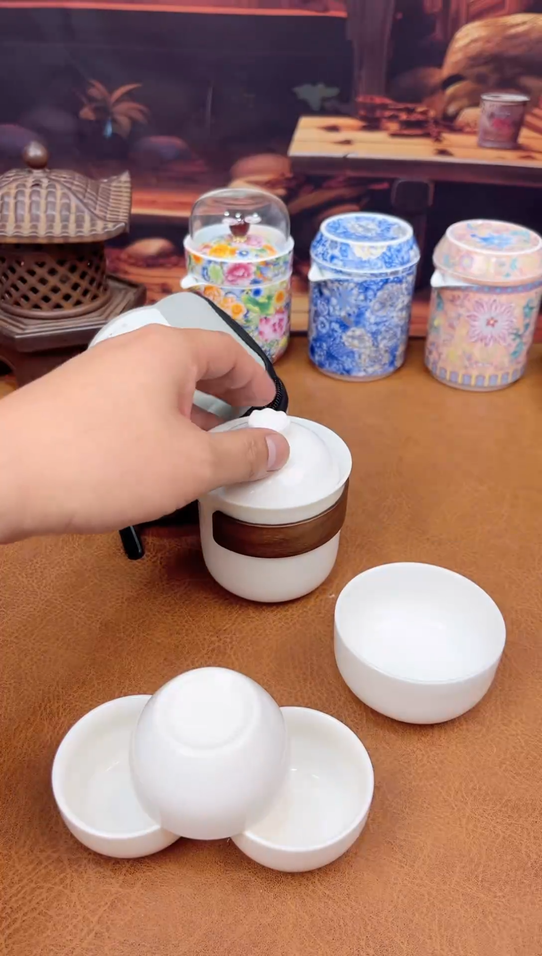 【闪购商品】陶瓷茶具摆件茶叶罐