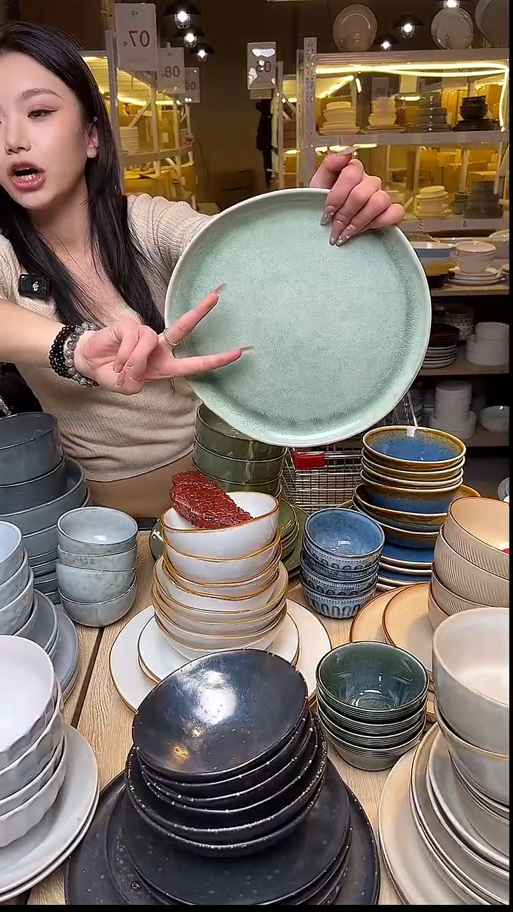 瓷181外贸尾货窑变釉下彩默外微瑕