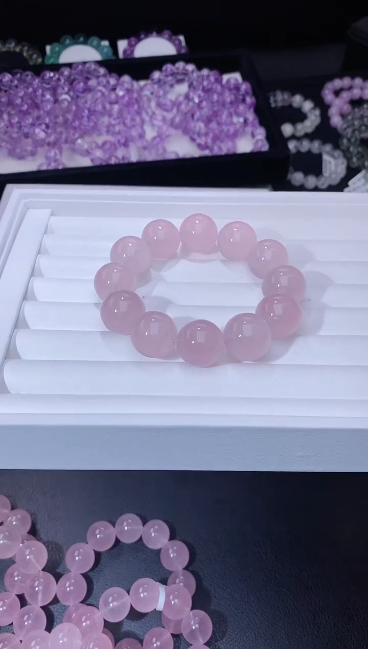 【闪购商品】水晶手链未镶嵌211.13果冻马粉手串 多样性发其一