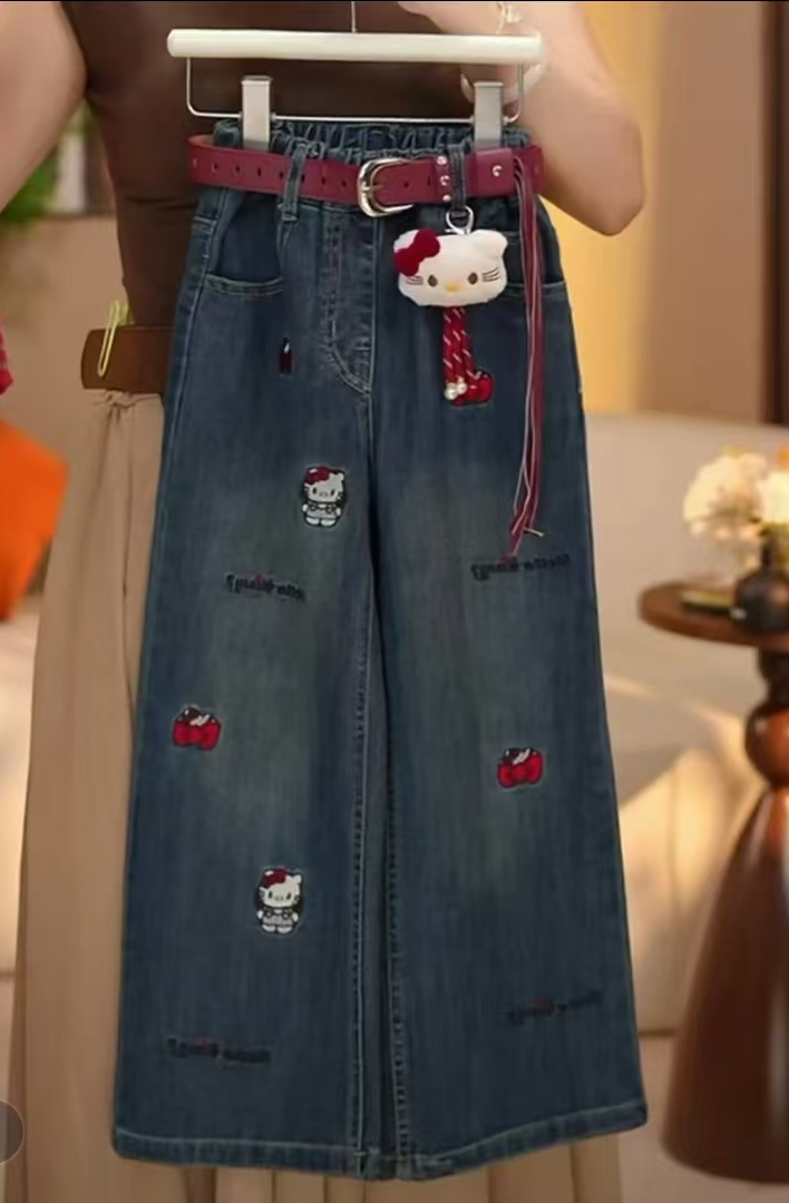 2025新品爆款经典百搭牛仔裤女童