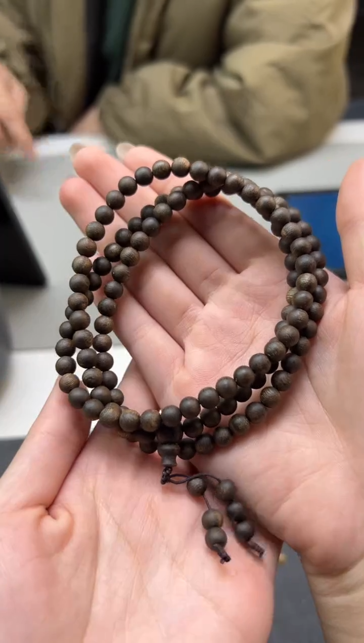 【闪购商品】沉香手串L18棋楠沉香沉水06圆珠多圈多样性发1