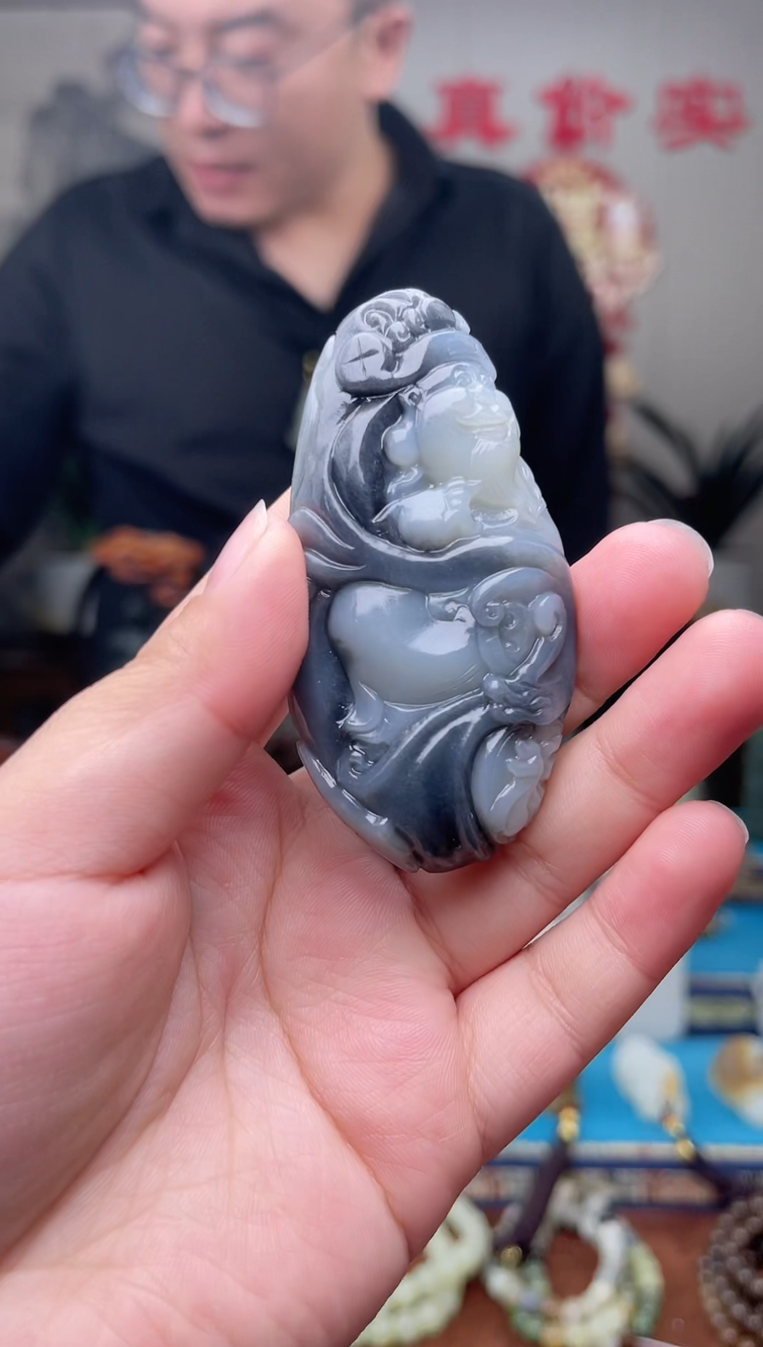 和田玉未镶嵌挂件1