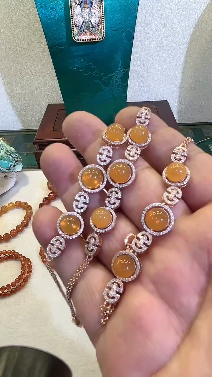 【闪购商品】欧泊手链银S925镶嵌多样性发其一250122438