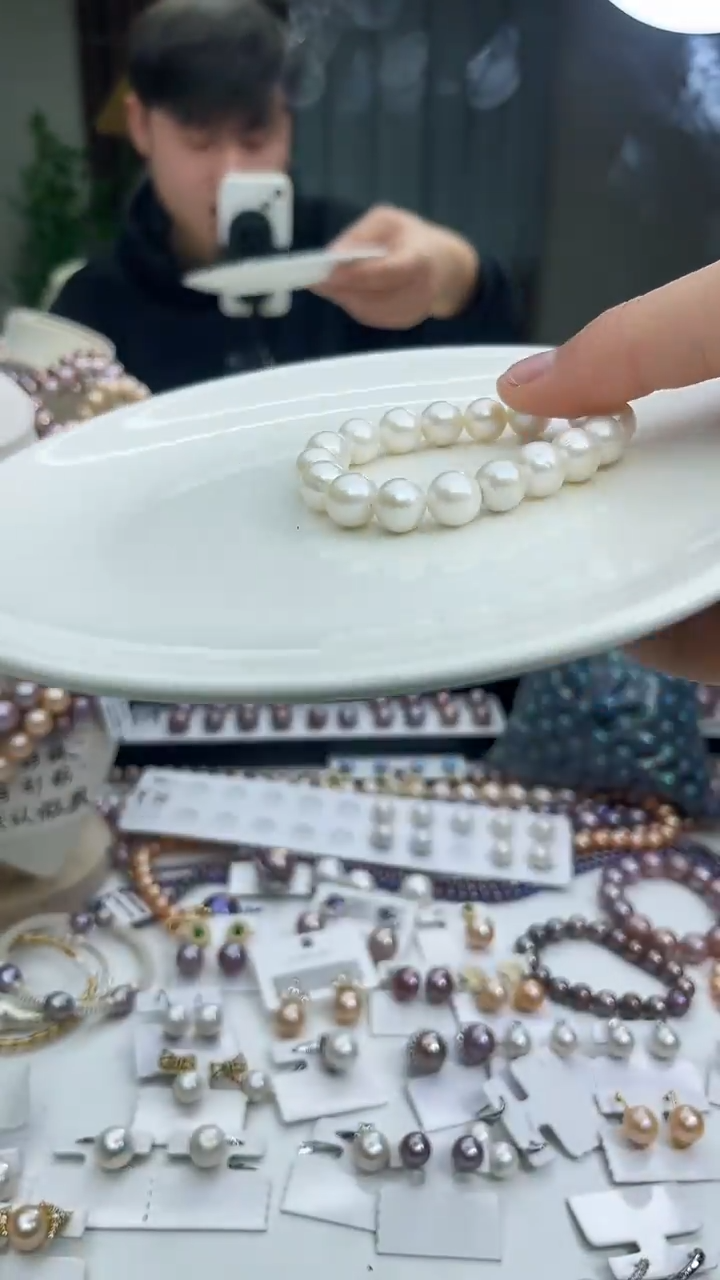 未镶嵌手链淡水珍珠白色系11mm