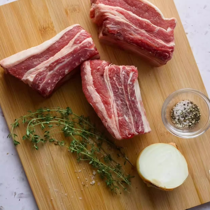 原切牛排【只发新疆】阿勒泰新鲜原切牛肋排   整箱2.7kg  切块发货