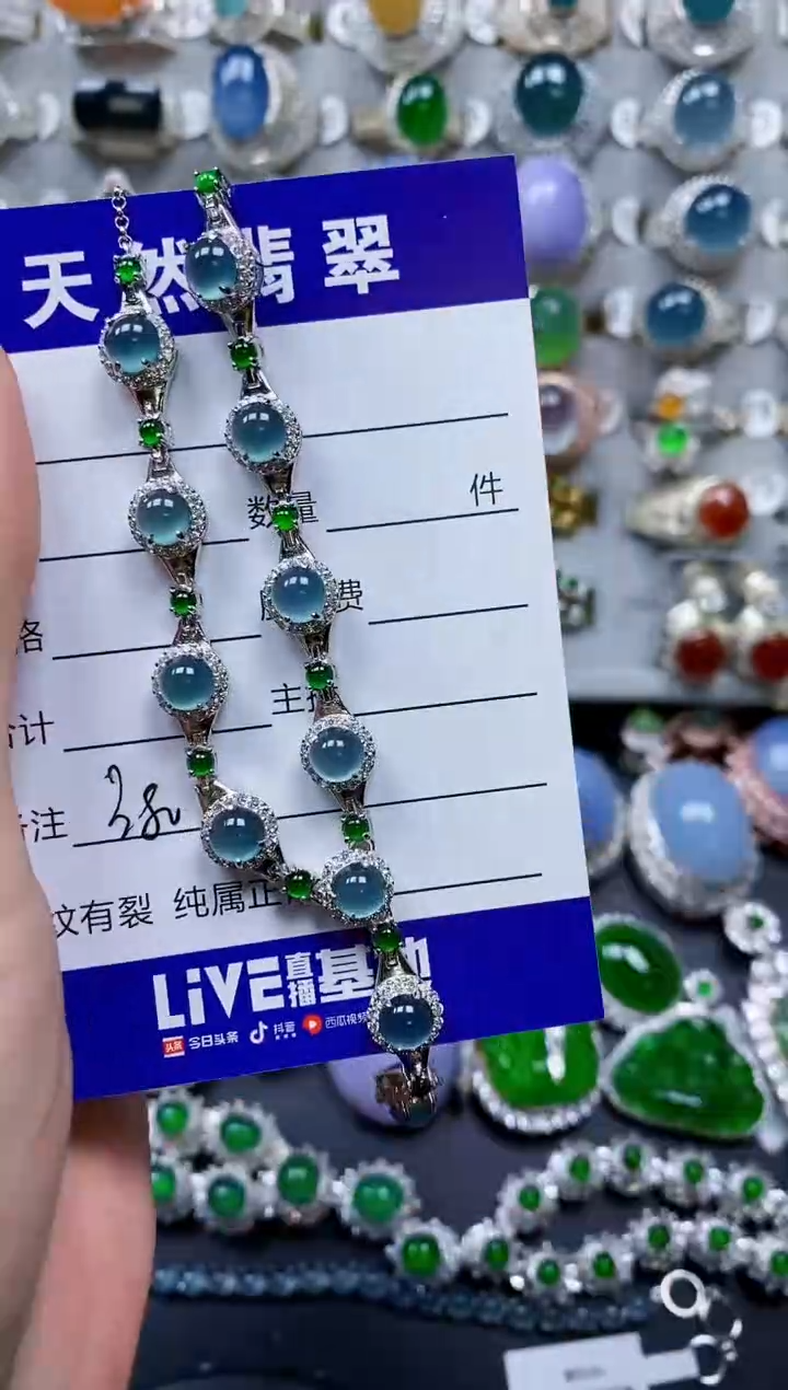 【闪购商品】翡翠颈饰银S925镶嵌0380