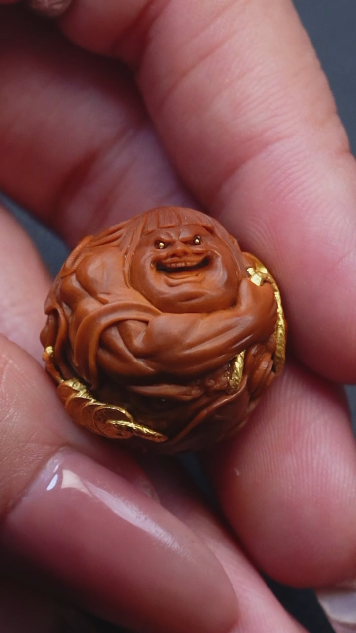 手串/手链橄榄核2.2镶嵌刘海戏金蟾单颗