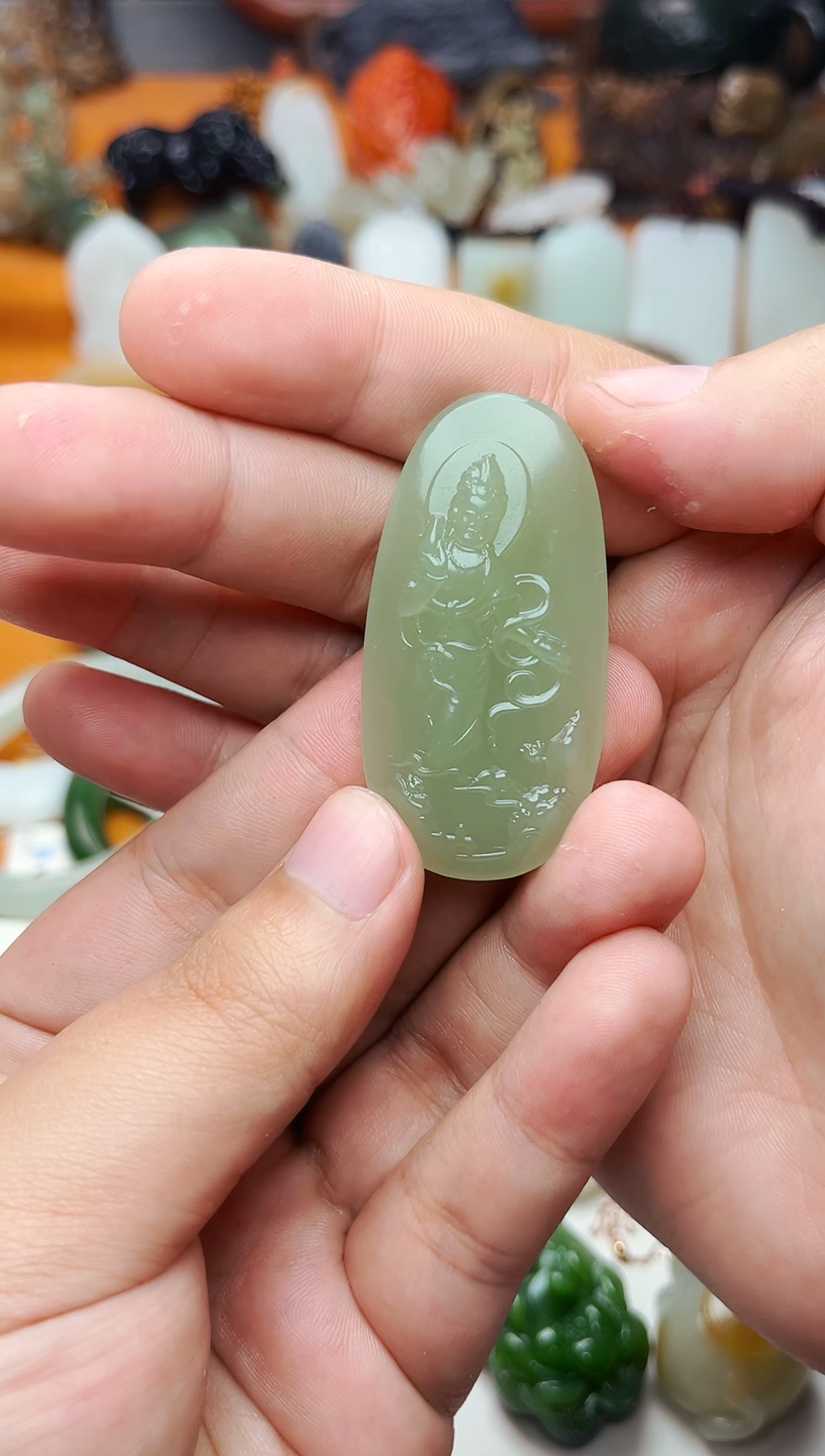 【闪购商品】和田玉颈饰未镶嵌观音01