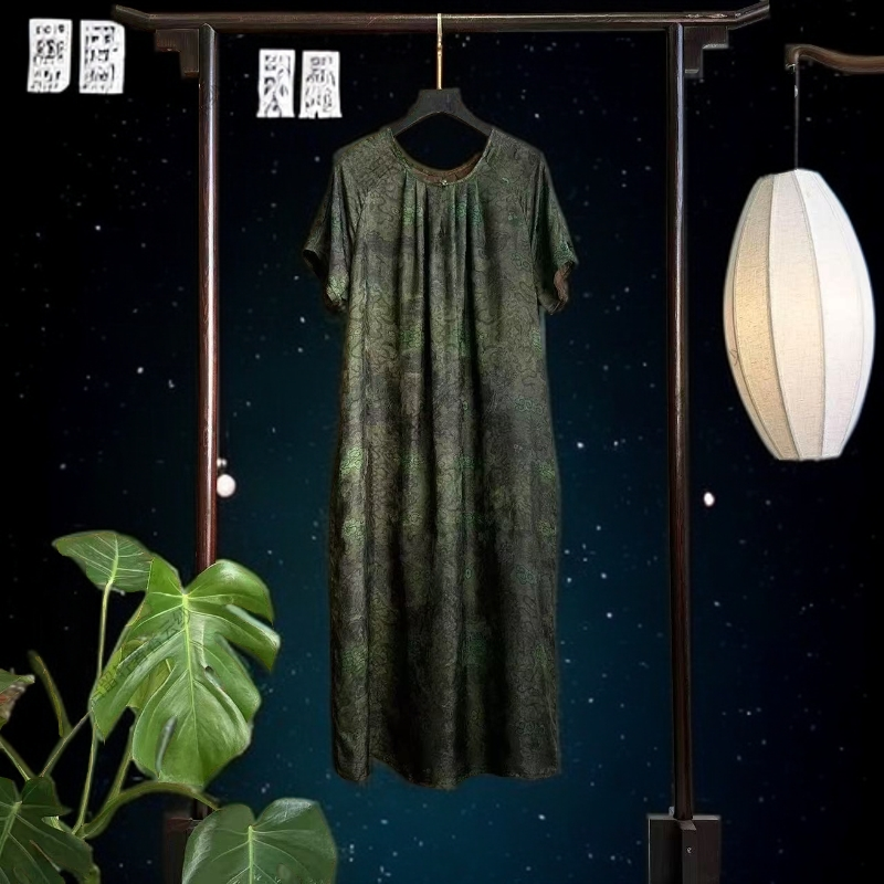 105-7时尚气质设计师洋气气质宽松百搭连衣裙