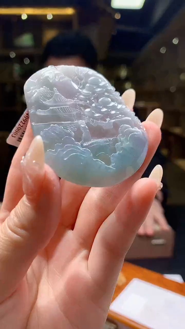 【闪购商品】翡翠颈饰未镶嵌8054jj-JJ山水56
