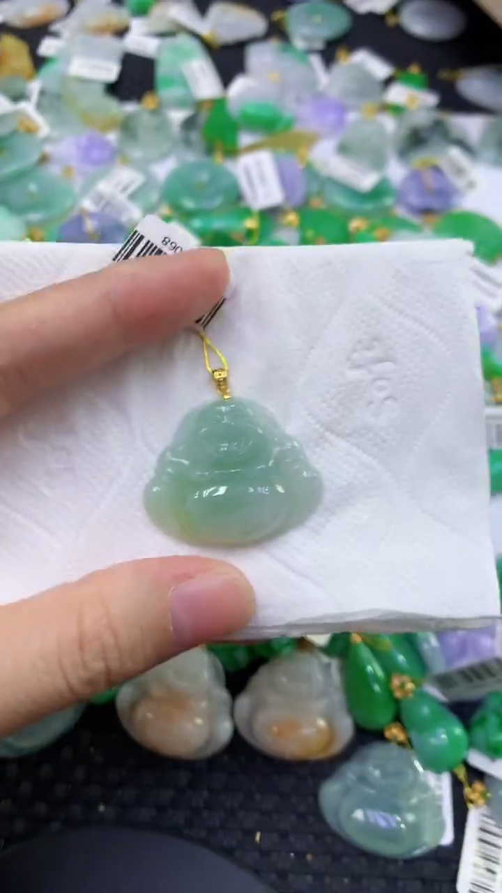 颈饰未镶嵌翡翠天然缅甸翡翠A货